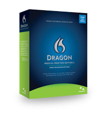 image of Dragon Naturally Speaking 10 Medical software box