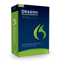 image of Dragon Naturally Speaking 10 Legal software box